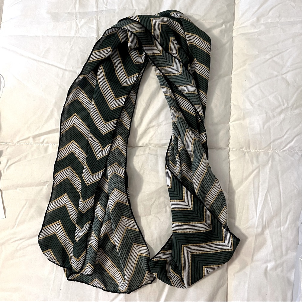 Zara Scarf (Green/Yellow Multi Print)